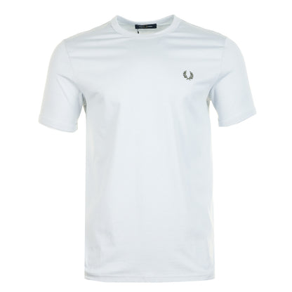 Ringer T Shirt Dusky Blue