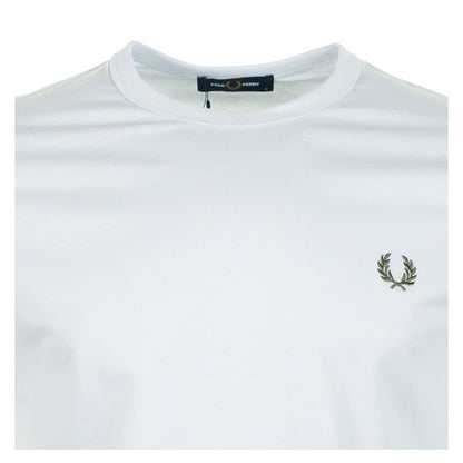 Ringer T Shirt Dusky Blue