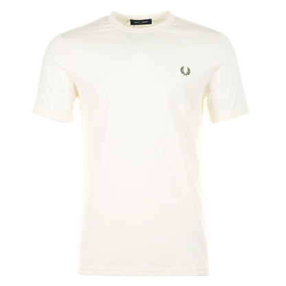 Fred Perry Ringer T Shirt Ecru