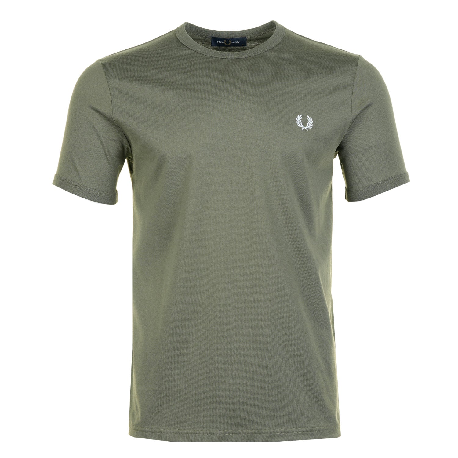 Ringer T Shirt Laurel Wreath Green