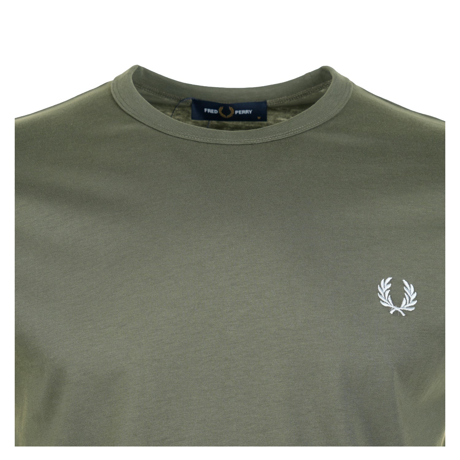 Ringer T Shirt Laurel Wreath Green
