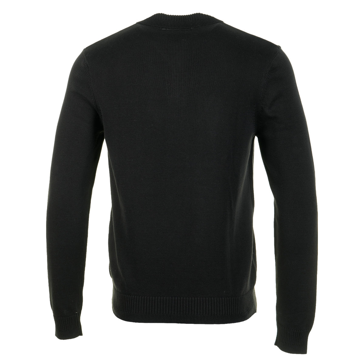 Roberto Knitted Long Sleeve Polo Black