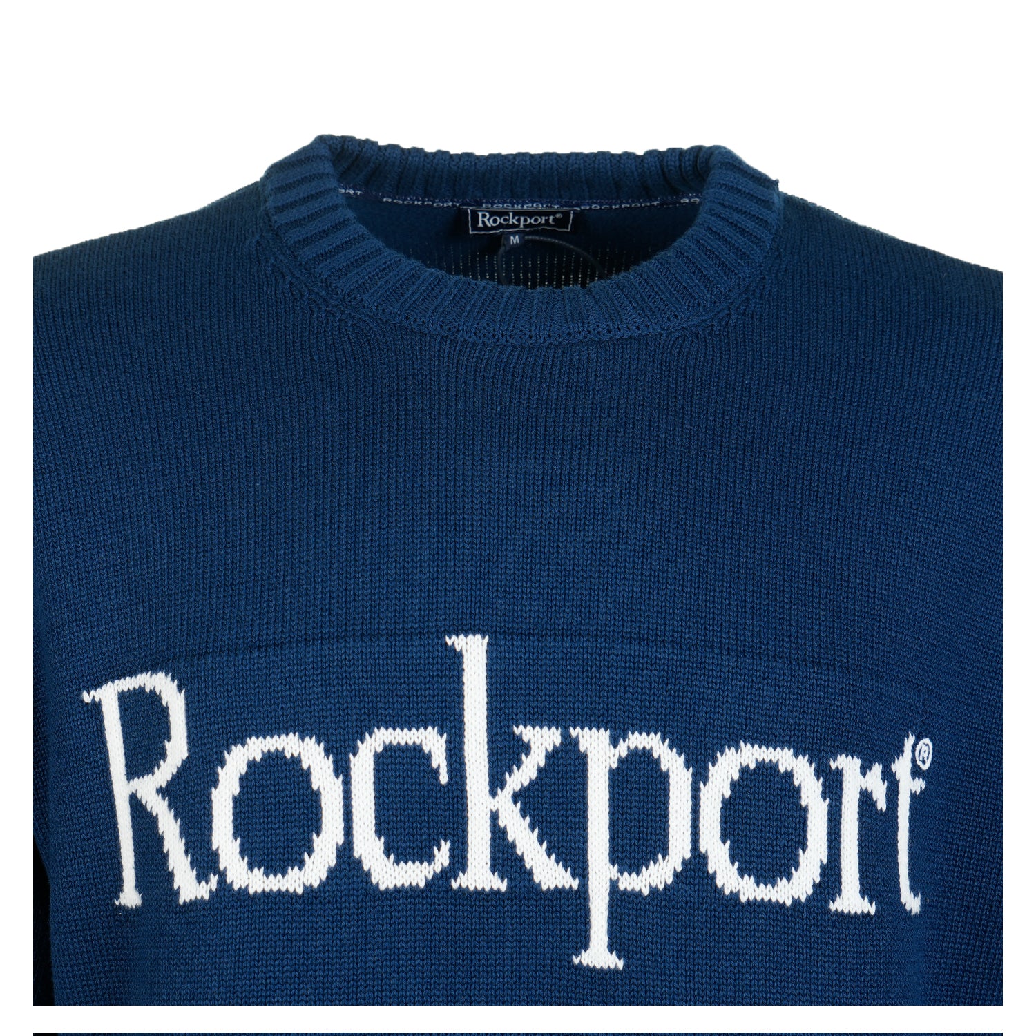 Bruce 7GG Front Logo Knit Sweatshirt Navy