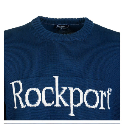 Bruce 7GG Front Logo Knit Sweatshirt Navy