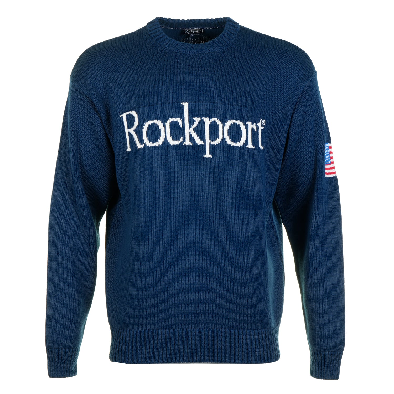 Bruce 7GG Front Logo Knit Sweatshirt Navy