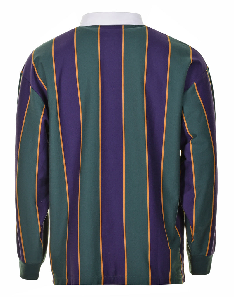 Long Sleeve Ruben Rugby Shirt Striped Discovery Green