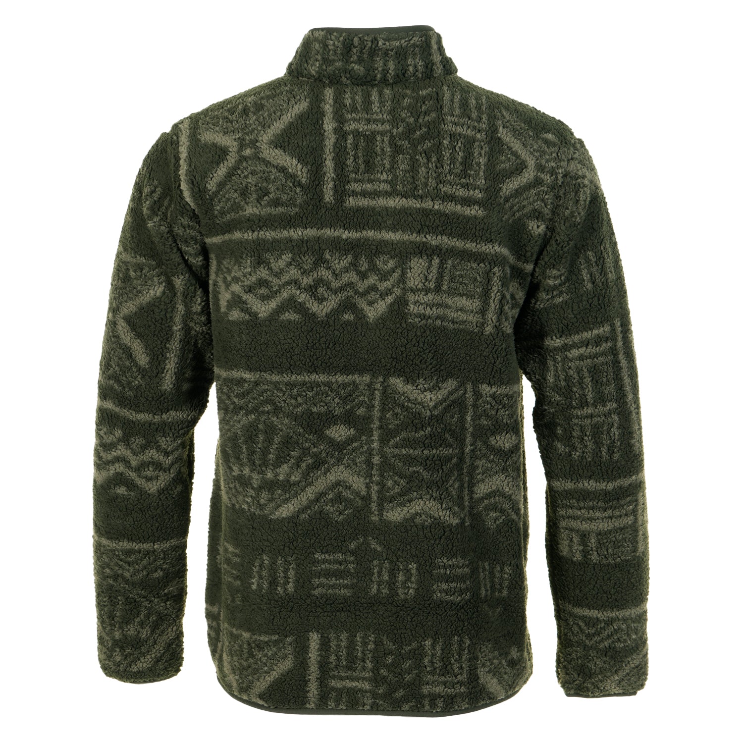 Rugged Ridge High Pile Half Snap Fleece Greenscape