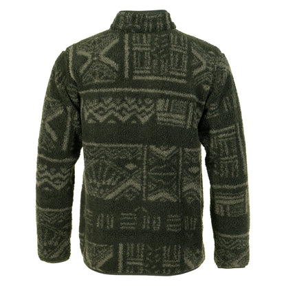 Rugged Ridge High Pile Half Snap Fleece Greenscape