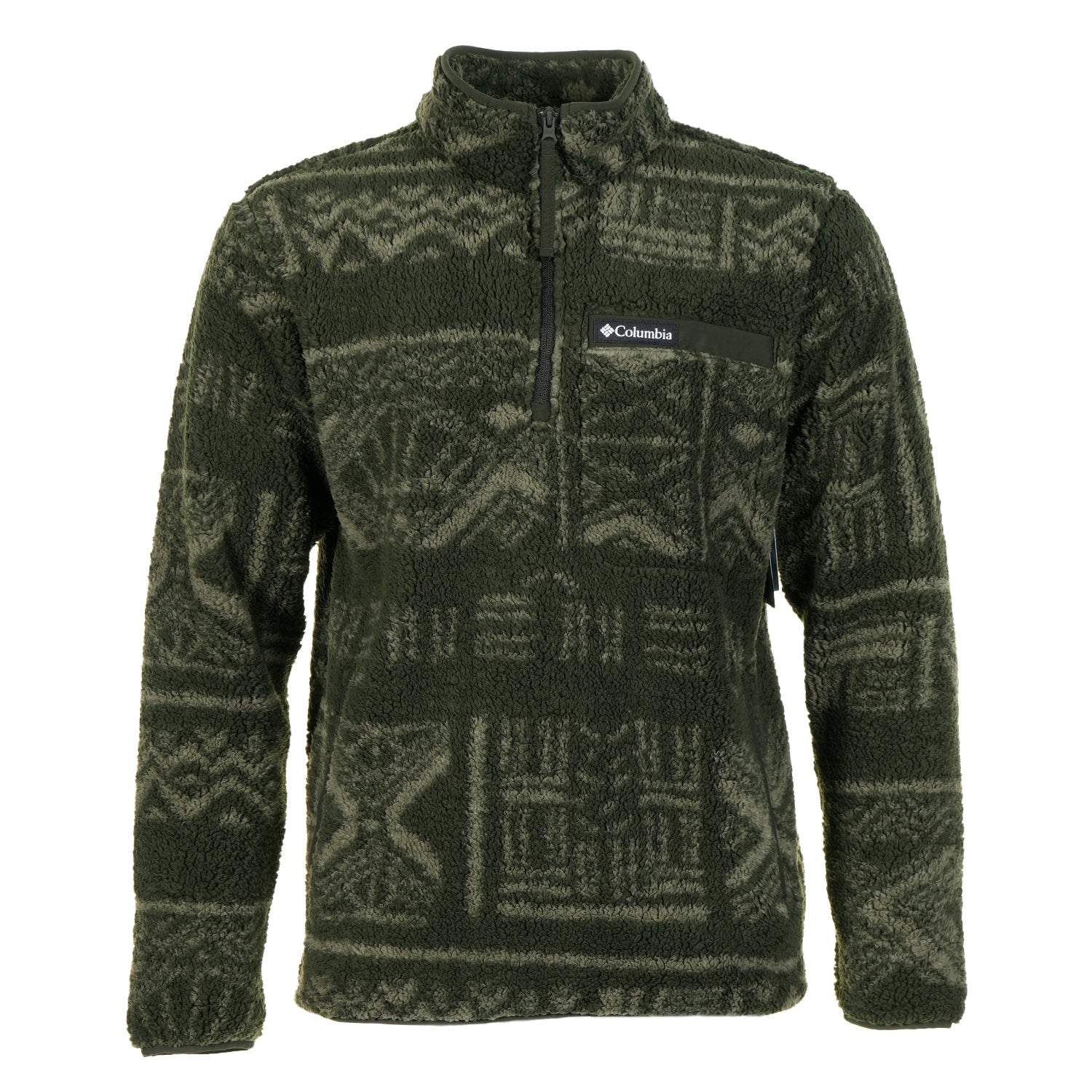 Rugged Ridge High Pile Half Snap Fleece Greenscape
