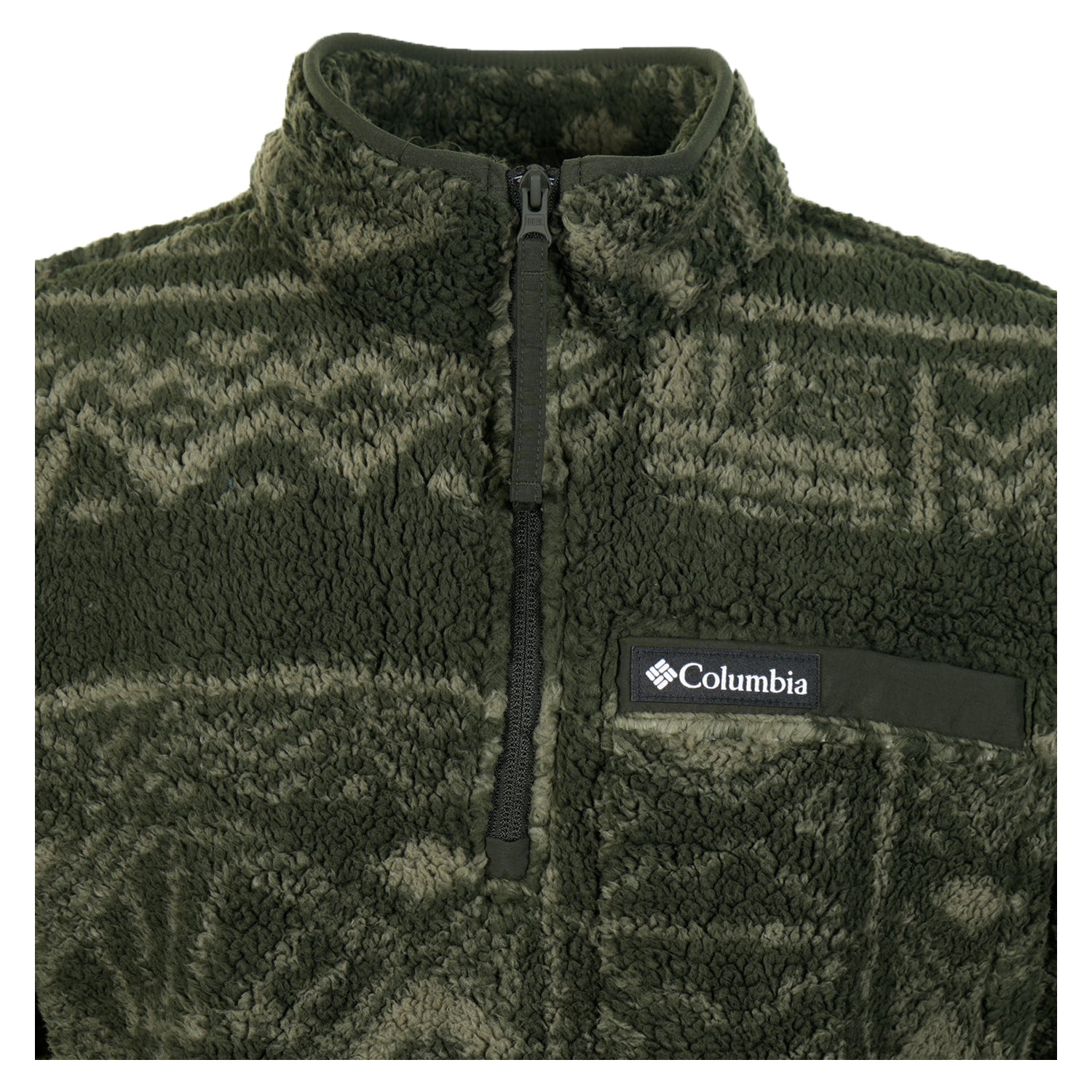 Rugged Ridge High Pile Half Snap Fleece Greenscape