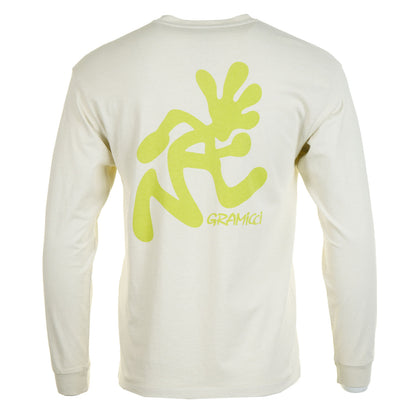Long Sleeve Running Man Tee Pigment Dyed Natural