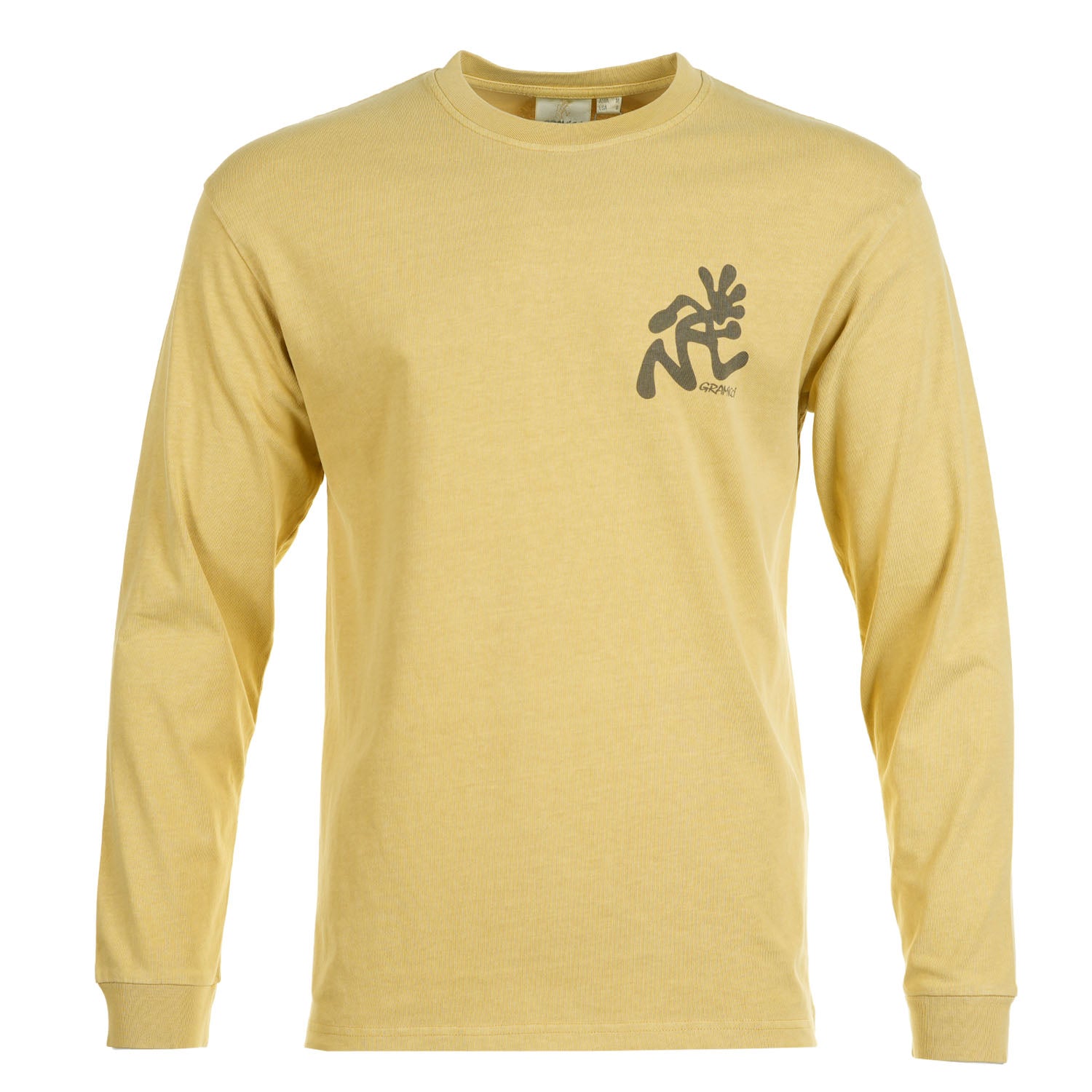 Long Sleeve Running Man Tee Pigment Dyed Sulphur