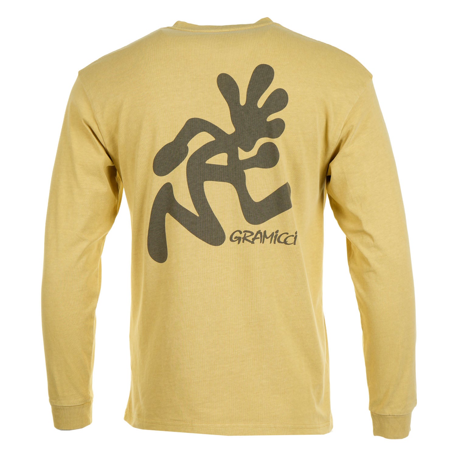 Long Sleeve Running Man Tee Pigment Dyed Sulphur