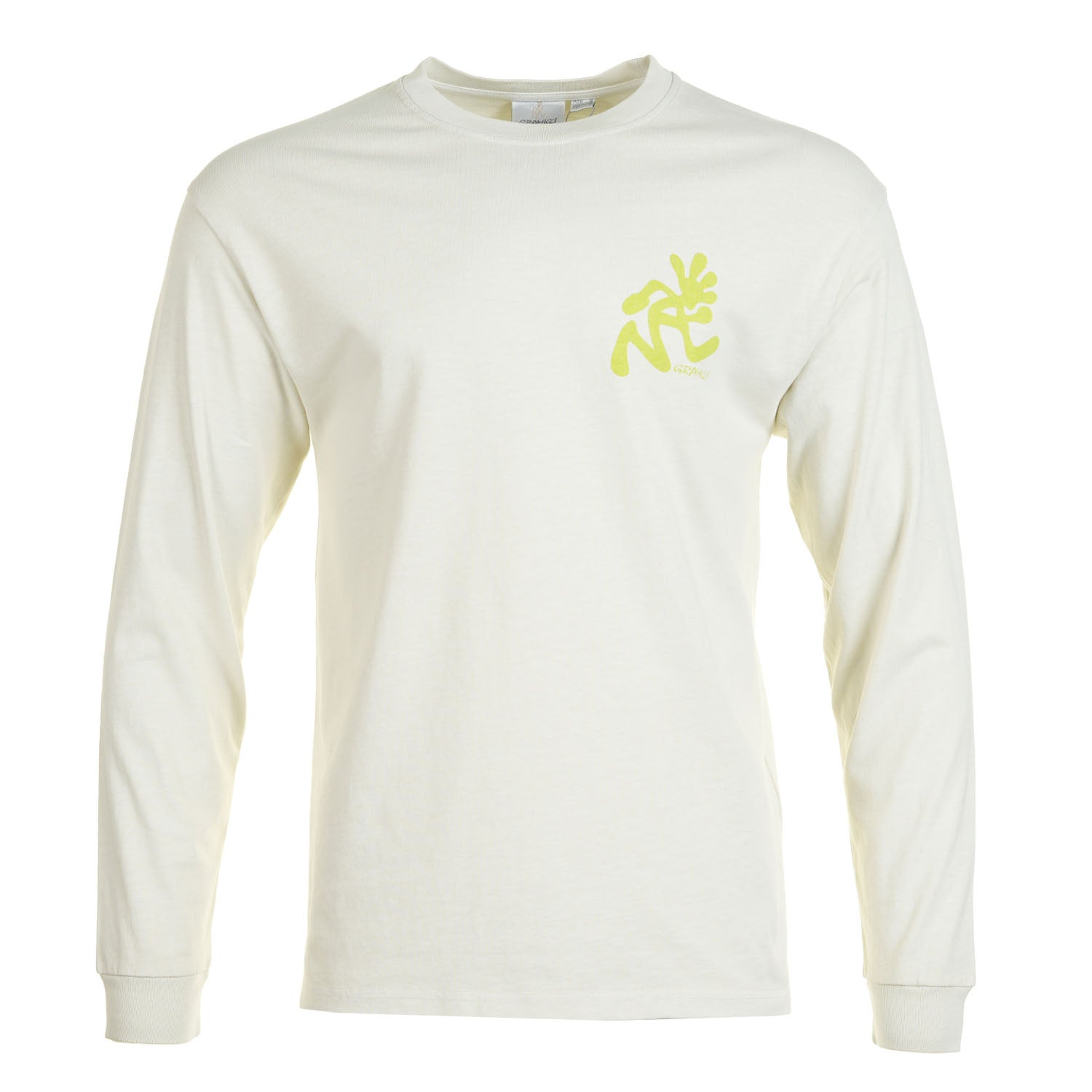 Long Sleeve Running Man Tee Pigment Dyed Natural