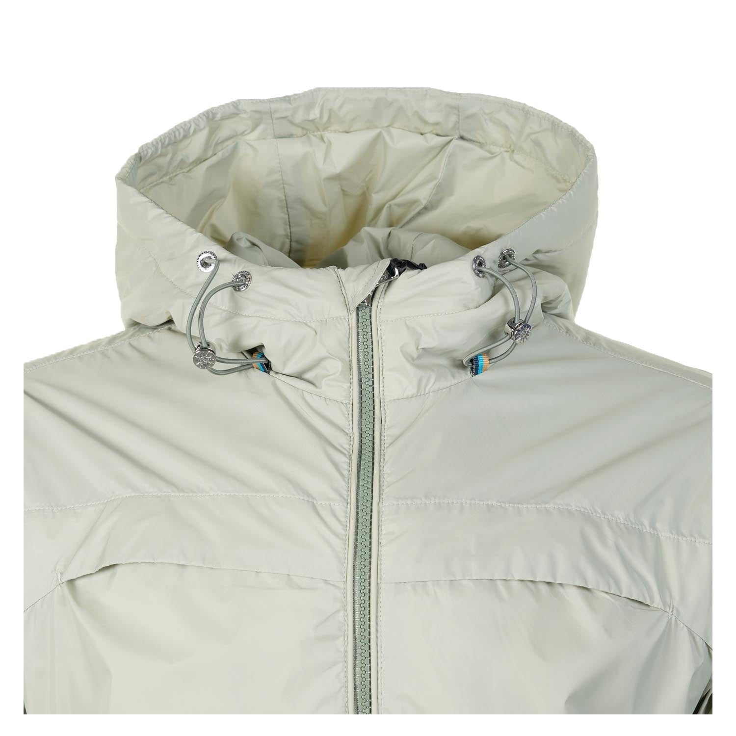 Hooded Nylon Windcheater Jacket Sage