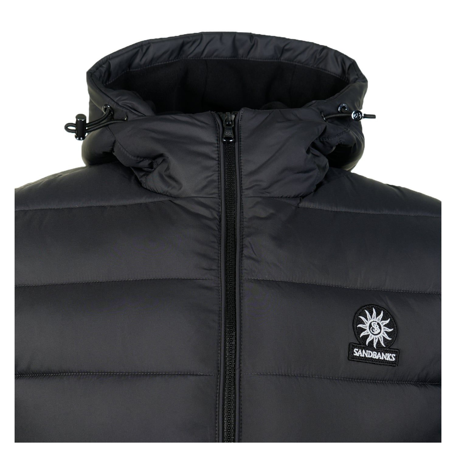 Frontier Hooded Puffer Gilet Black