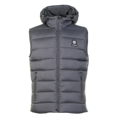 Frontier Hooded Puffer Gilet Charcoal
