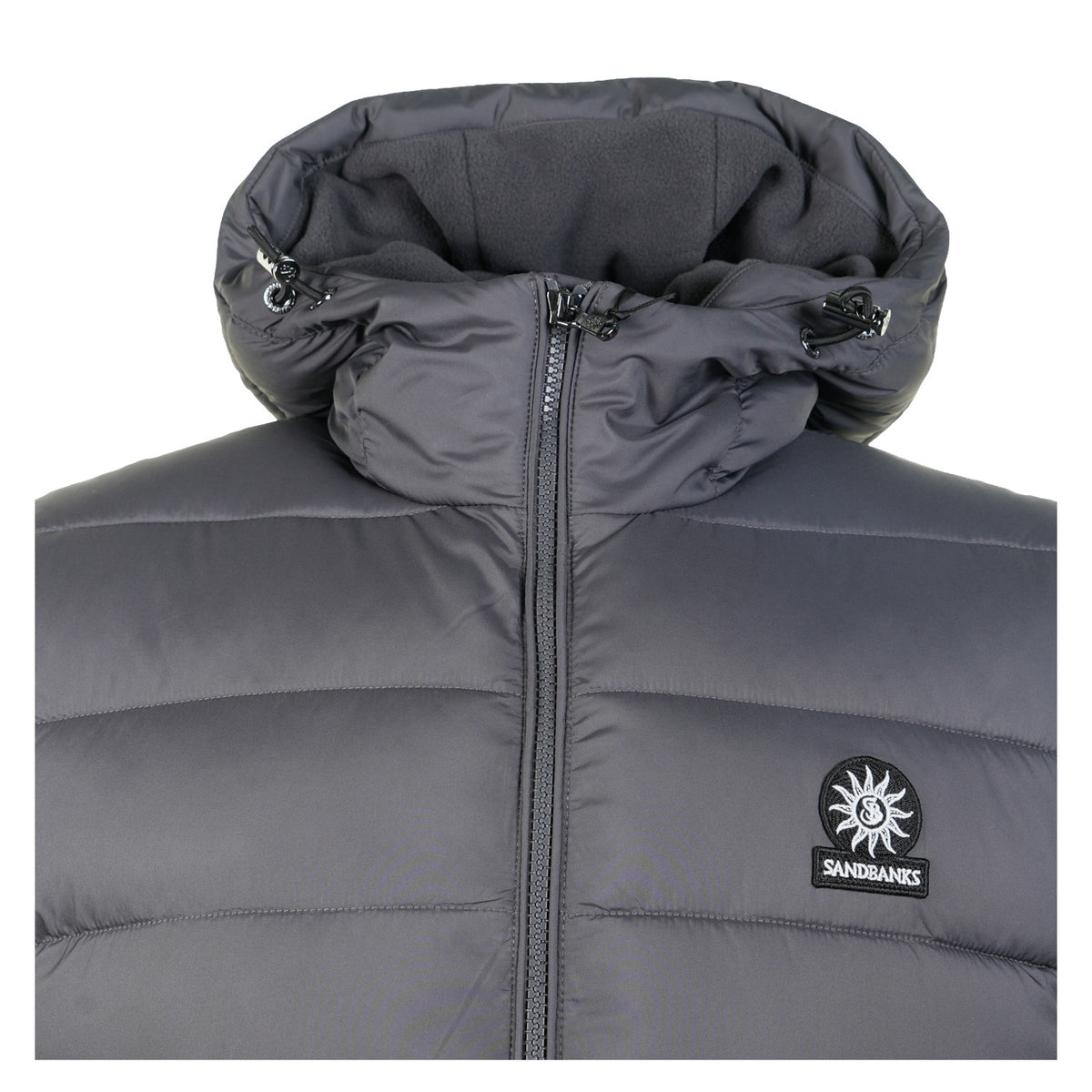 Frontier Hooded Puffer Gilet Charcoal
