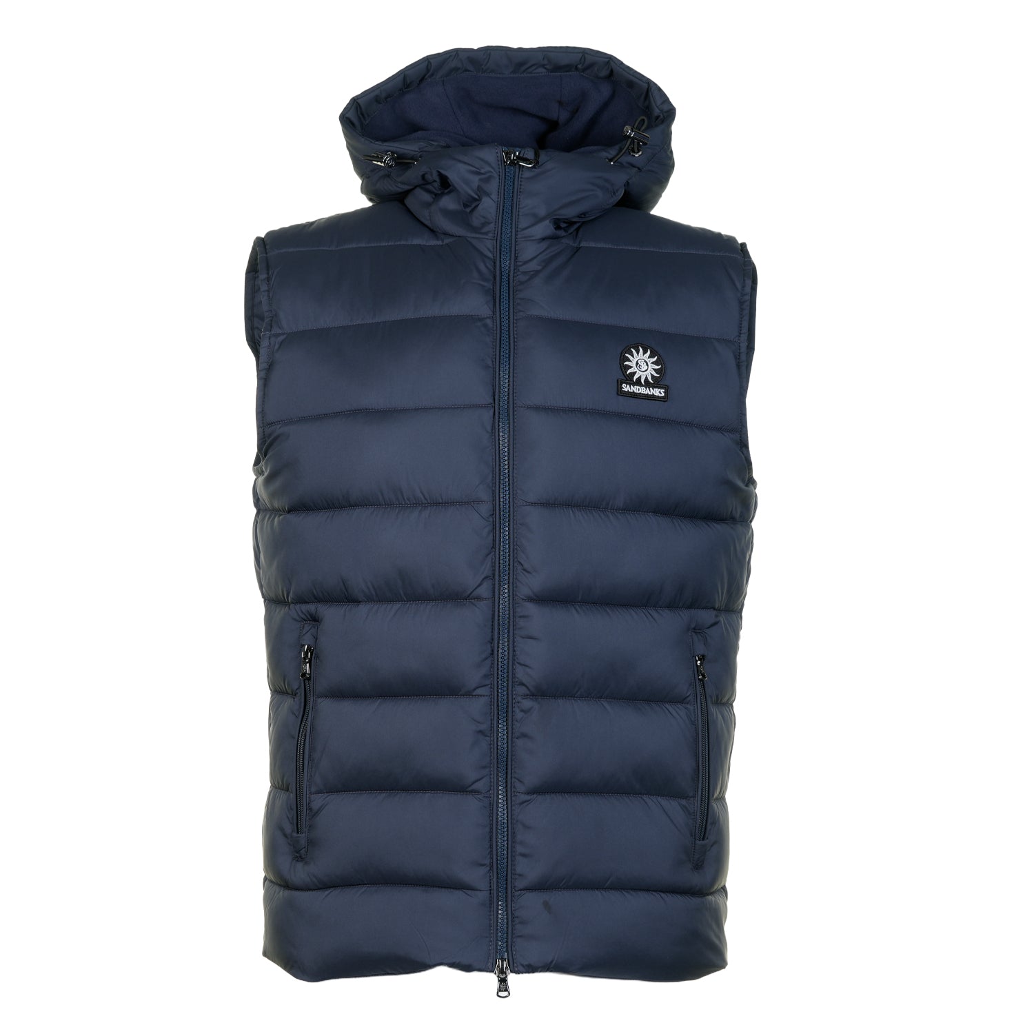 Frontier Hooded Puffer Gilet Navy
