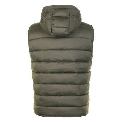 Frontier Hooded Puffer Gilet Khaki