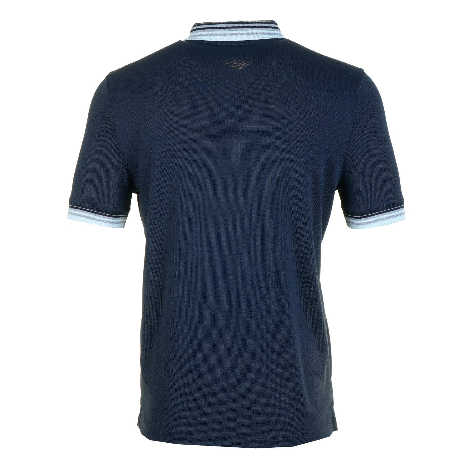 Short Sleeve Gradient Rib Polo Navy