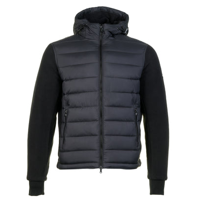 Outlander Polar Fleece Hooded Hybrid Jacket Black