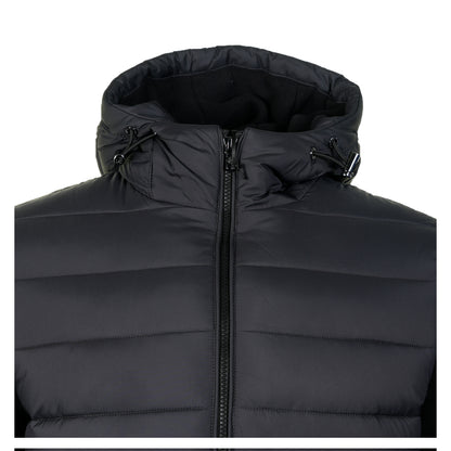 Outlander Polar Fleece Hooded Hybrid Jacket Black