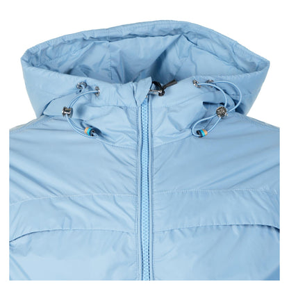 Hooded Nylon Windcheater Jacket Dusty Blue