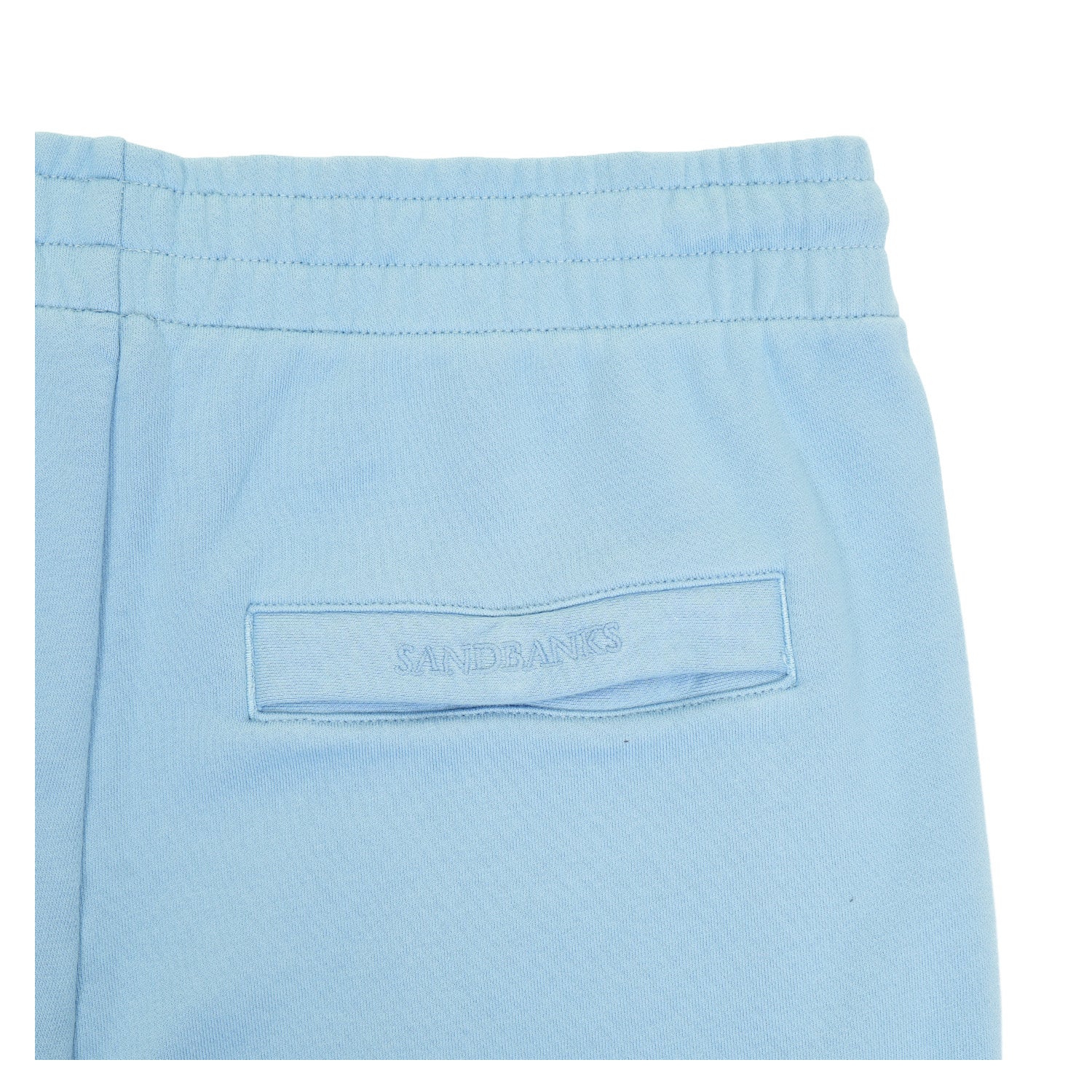 Badge Logo Sweat Shorts Dusty Blue