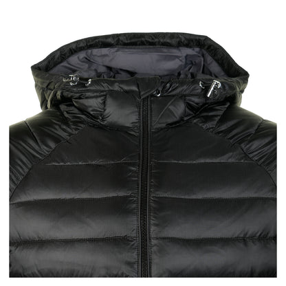 Hooded Ripstop Micro Puffer Jacket Black