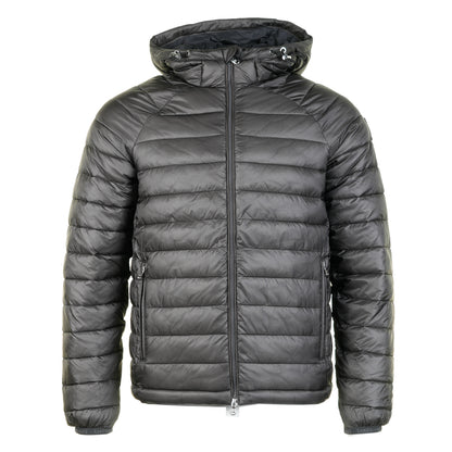 Hooded Ripstop Micro Puffer Jacket Anthracite