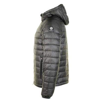 Hooded Ripstop Micro Puffer Jacket Anthracite