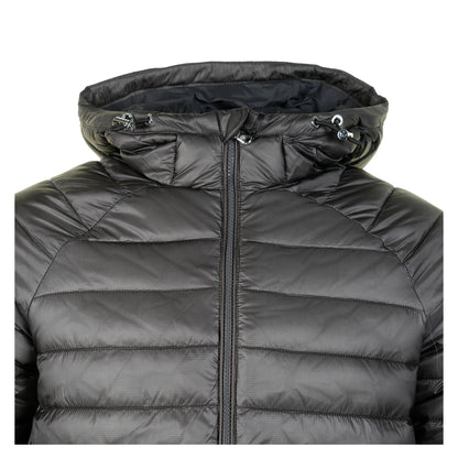 Hooded Ripstop Micro Puffer Jacket Anthracite