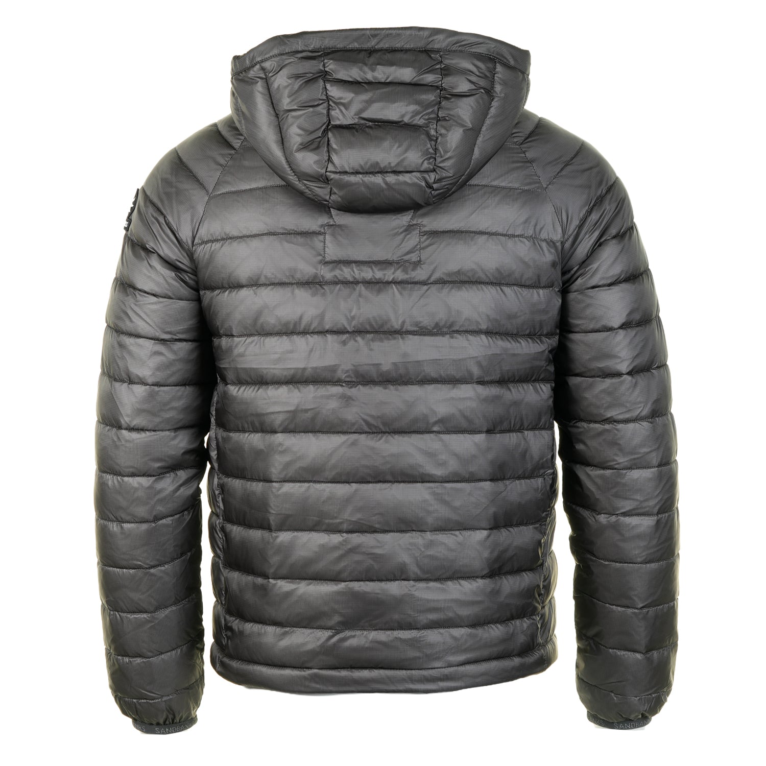 Hooded Ripstop Micro Puffer Jacket Anthracite