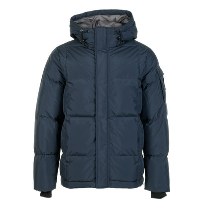 Alpha Wide Baffle Puffer Jacket Navy
