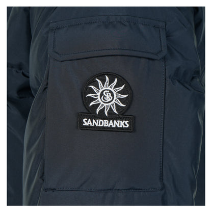 Alpha Wide Baffle Puffer Jacket Navy