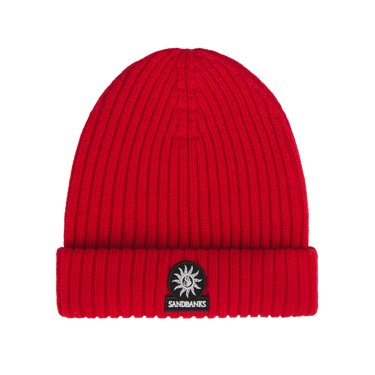 Badge Logo Merino Wool Beanie Port
