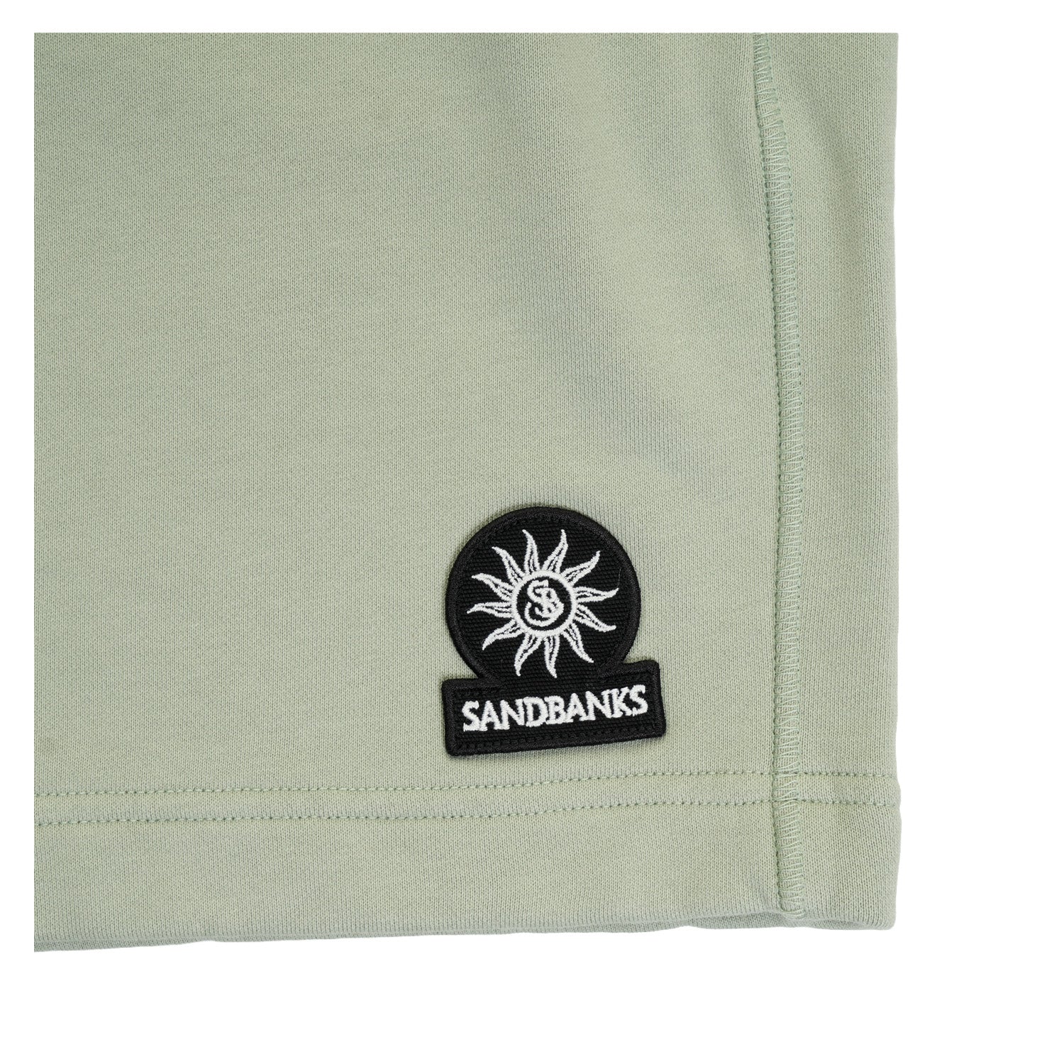 Badge Logo Sweat Shorts Sage
