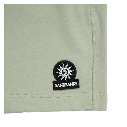 Badge Logo Sweat Shorts Sage