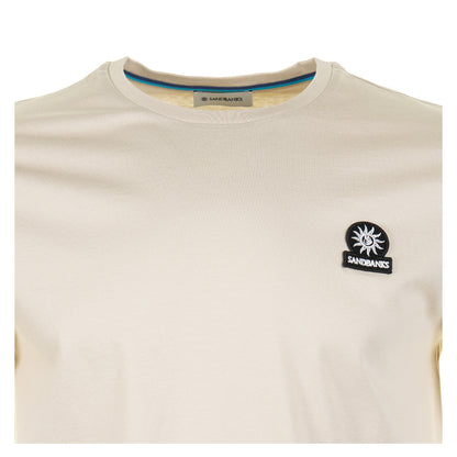 Badge Logo T Shirt Stone