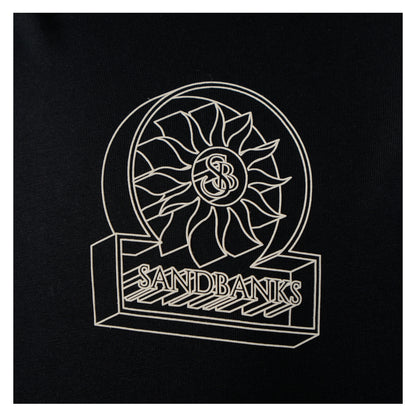 3D Logo Print T Shirt Black