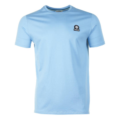 Badge Logo T Shirt Dusty Blue