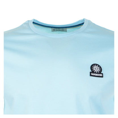 Badge Logo T Shirt Crystal Blue