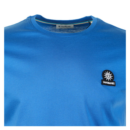Badge Logo T Shirt Nautical Blue