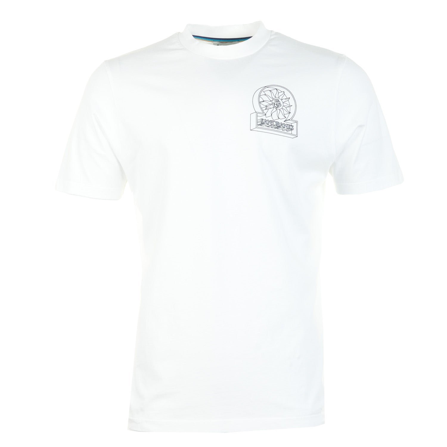 3D Logo Print T Shirt White