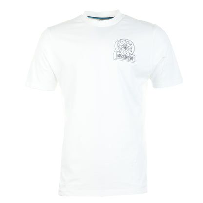 3D Logo Print T Shirt White