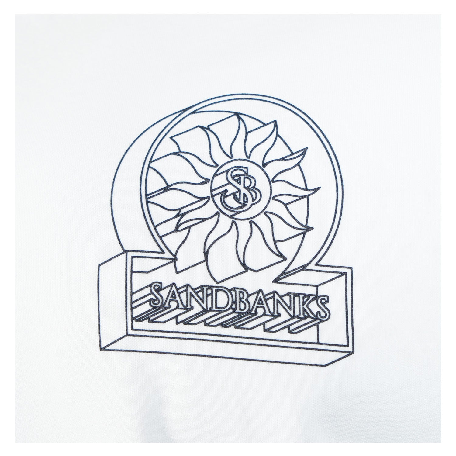 3D Logo Print T Shirt White