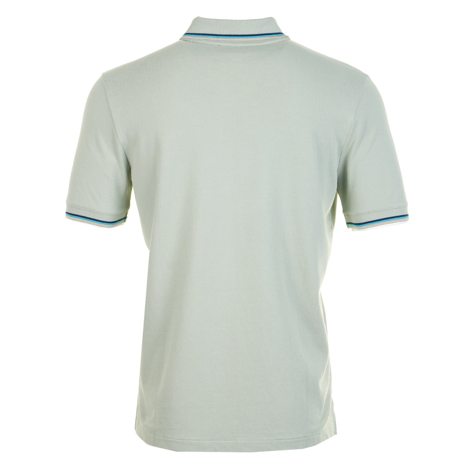 Short Sleeve Tipped Badge Logo Polo Shirt Sage