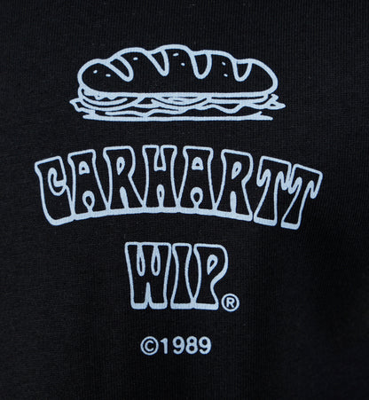 Short Sleeve Sandwich T Shirt Black