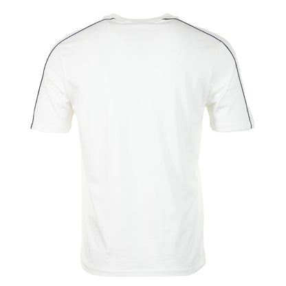 Santis Raised Logo T Shirt Gardenia / Maritime Blue